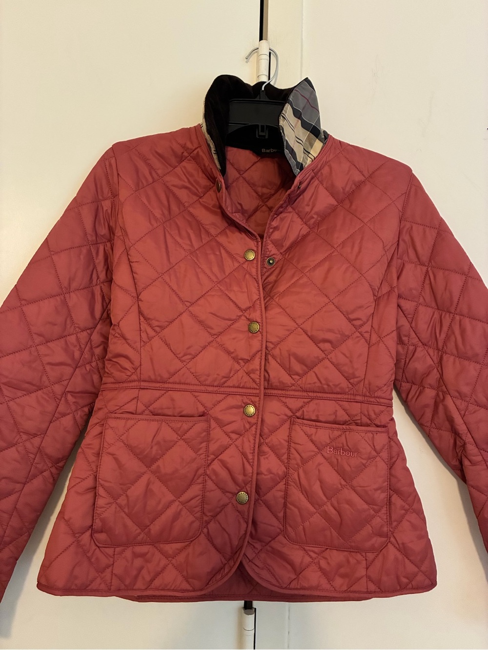 Barbour Women's Quilted Puffer Jacket in Pink 8 EUC